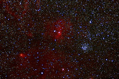 M52 and the Bubble Nebula